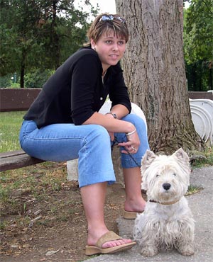 My�ka s pani�kou - Pansk� zahrada Hlohovec 2004